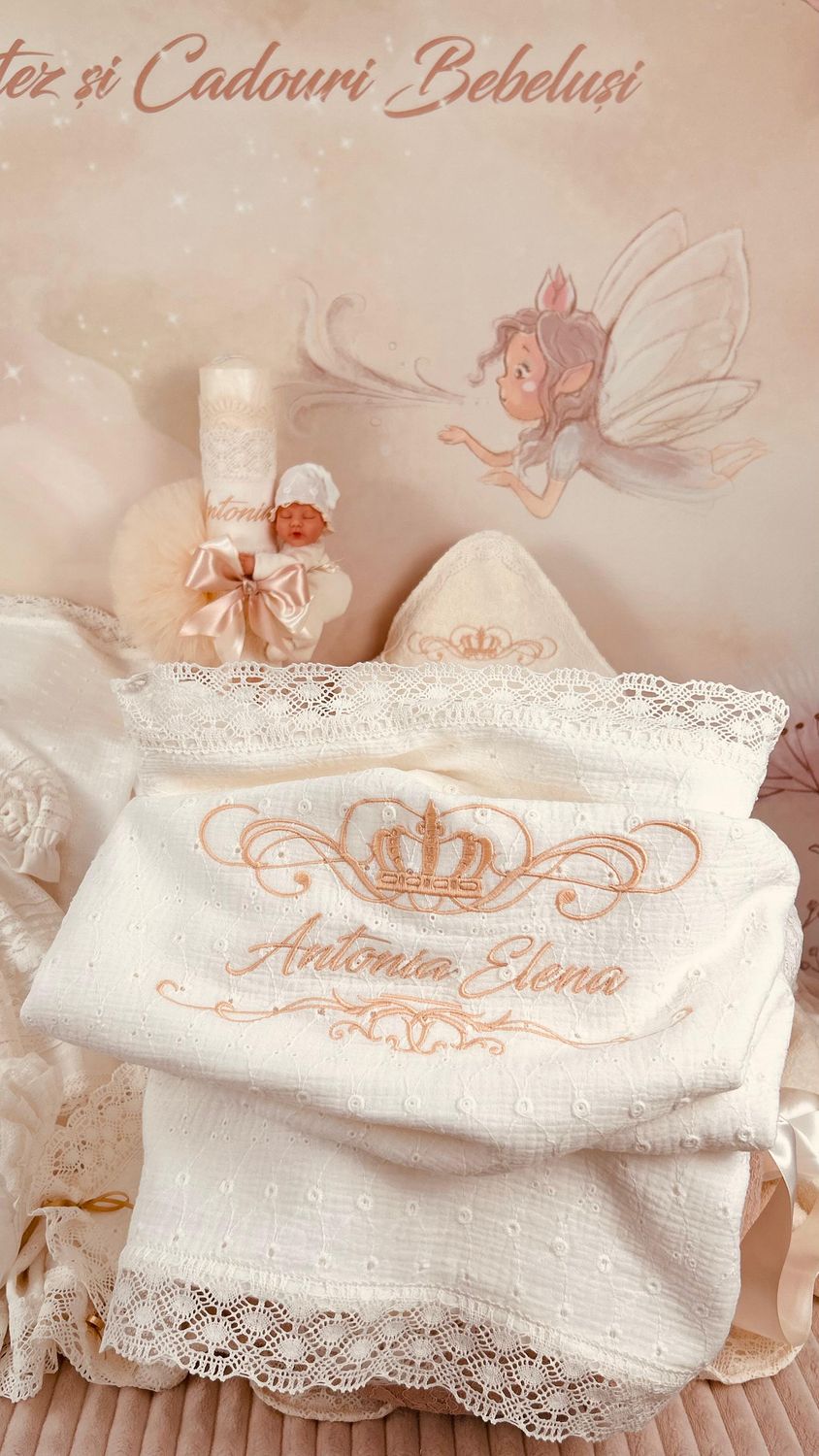 Trusou Muselina Brodata Regal set biserica premium