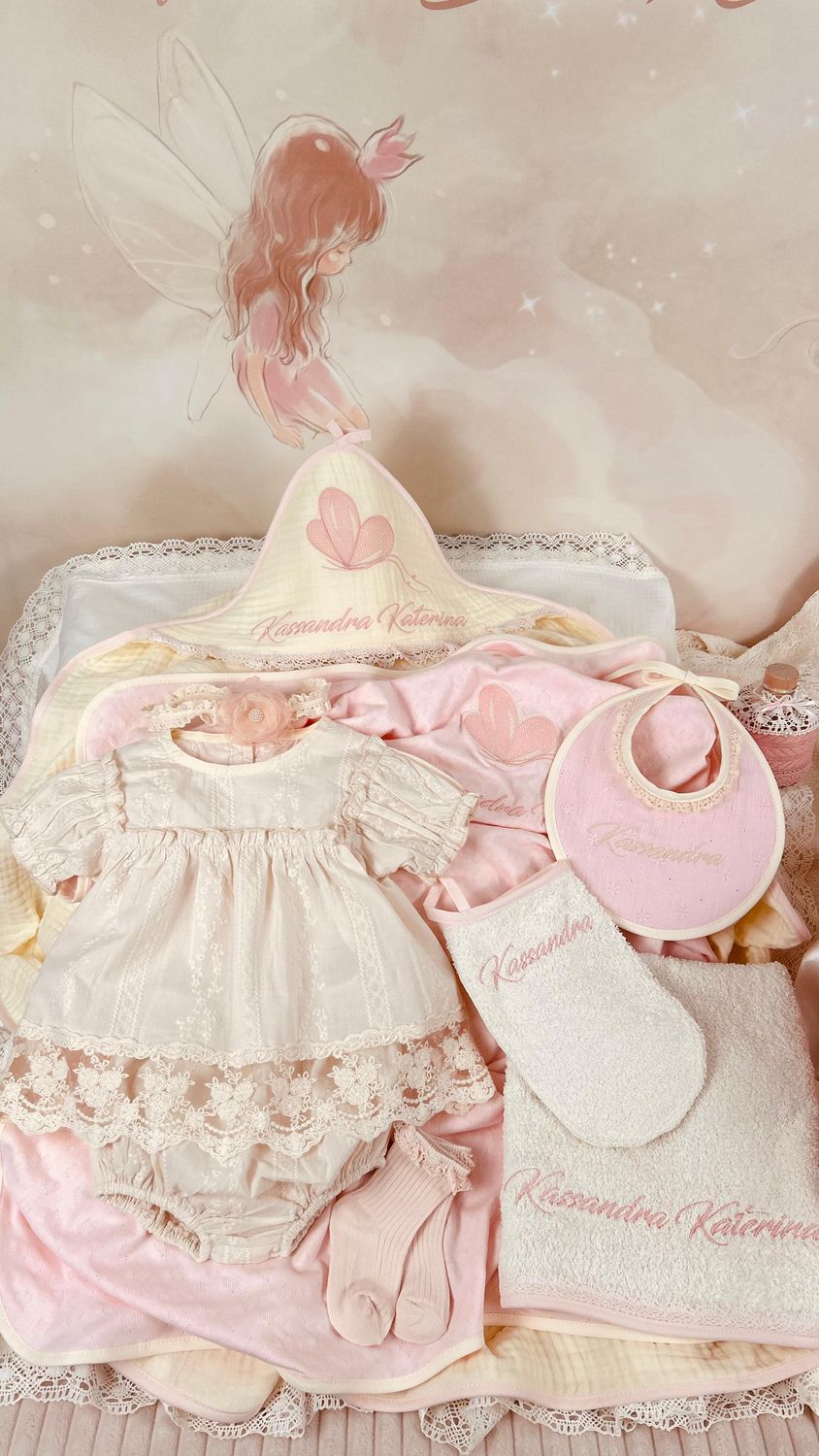 Trusou Botez Muselina Lebada Max - Set Biserica PREMIUM