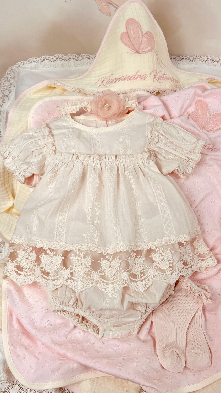Trusou Botez Muselina Lebada Max - Set Biserica PREMIUM