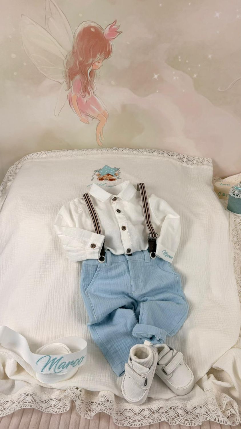 Trusou Botez Muselina Urs cu stea Marco - Set Biserica Premium