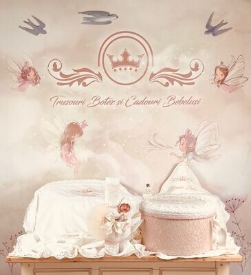 Trusou Botez Muselina Regal Miriam - Set Biserica Premium Trusou Botez Muselina Regal Miriam - Set Biserica Premium