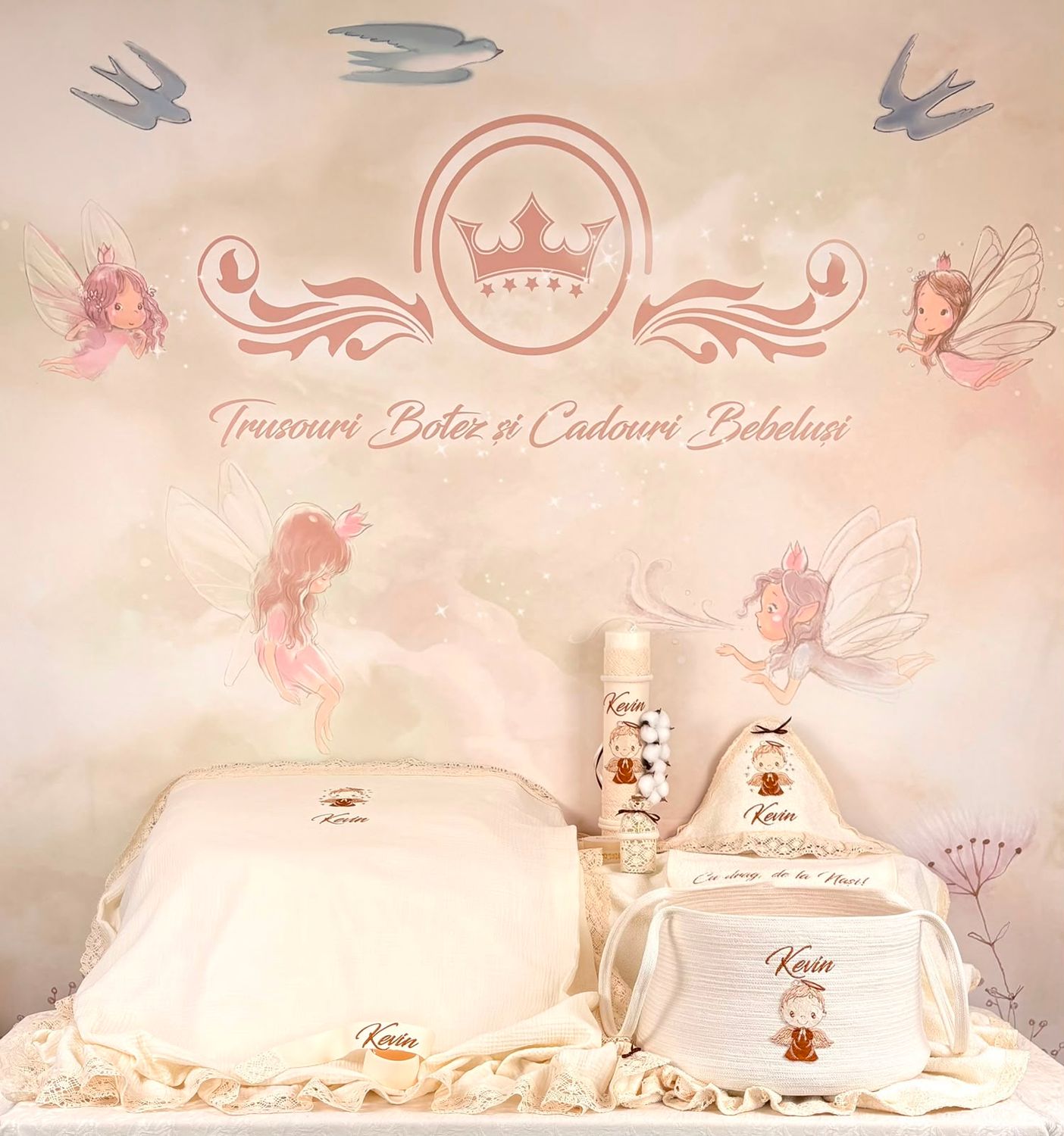 Trusoul Muselina Ingeras - set biserica Premium