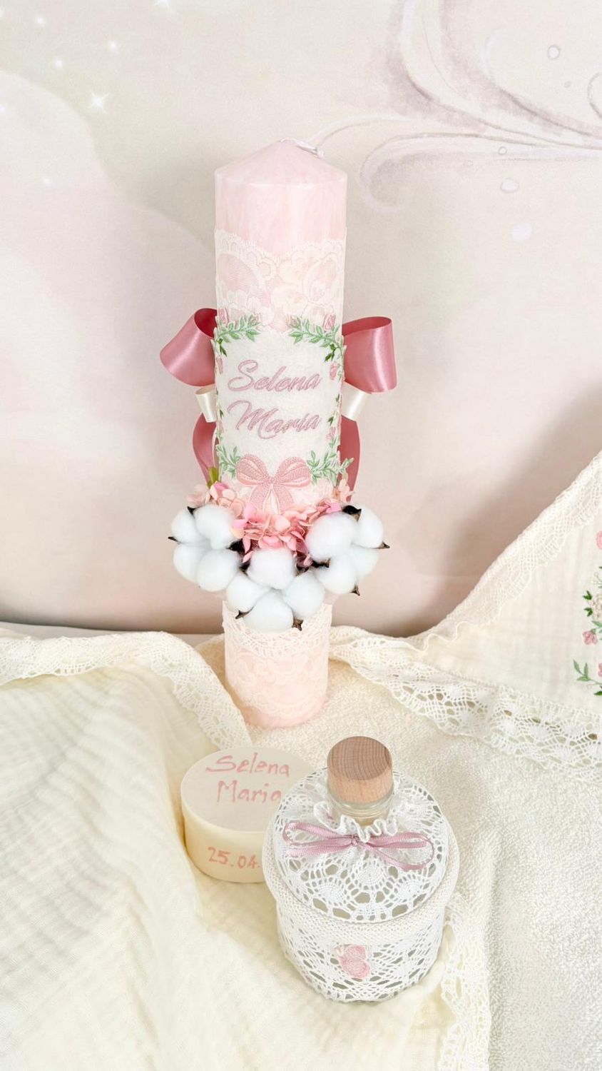 Trusou Botez Muselina Spanish girl - Set Biserica Premium