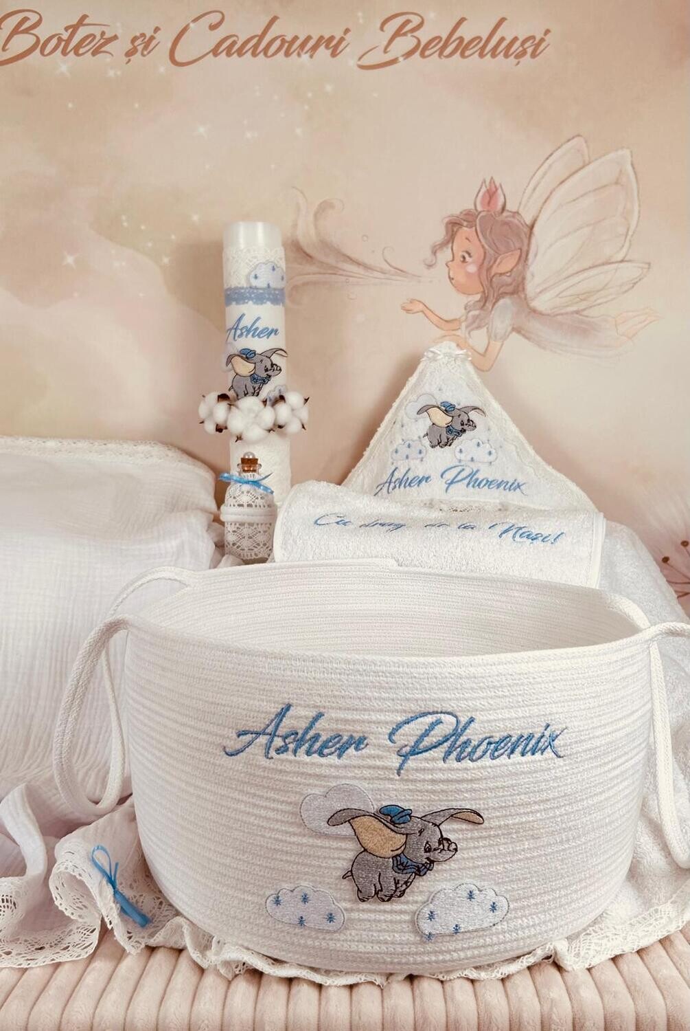 Trusou Botez Muselina Elefant - Set Biserica