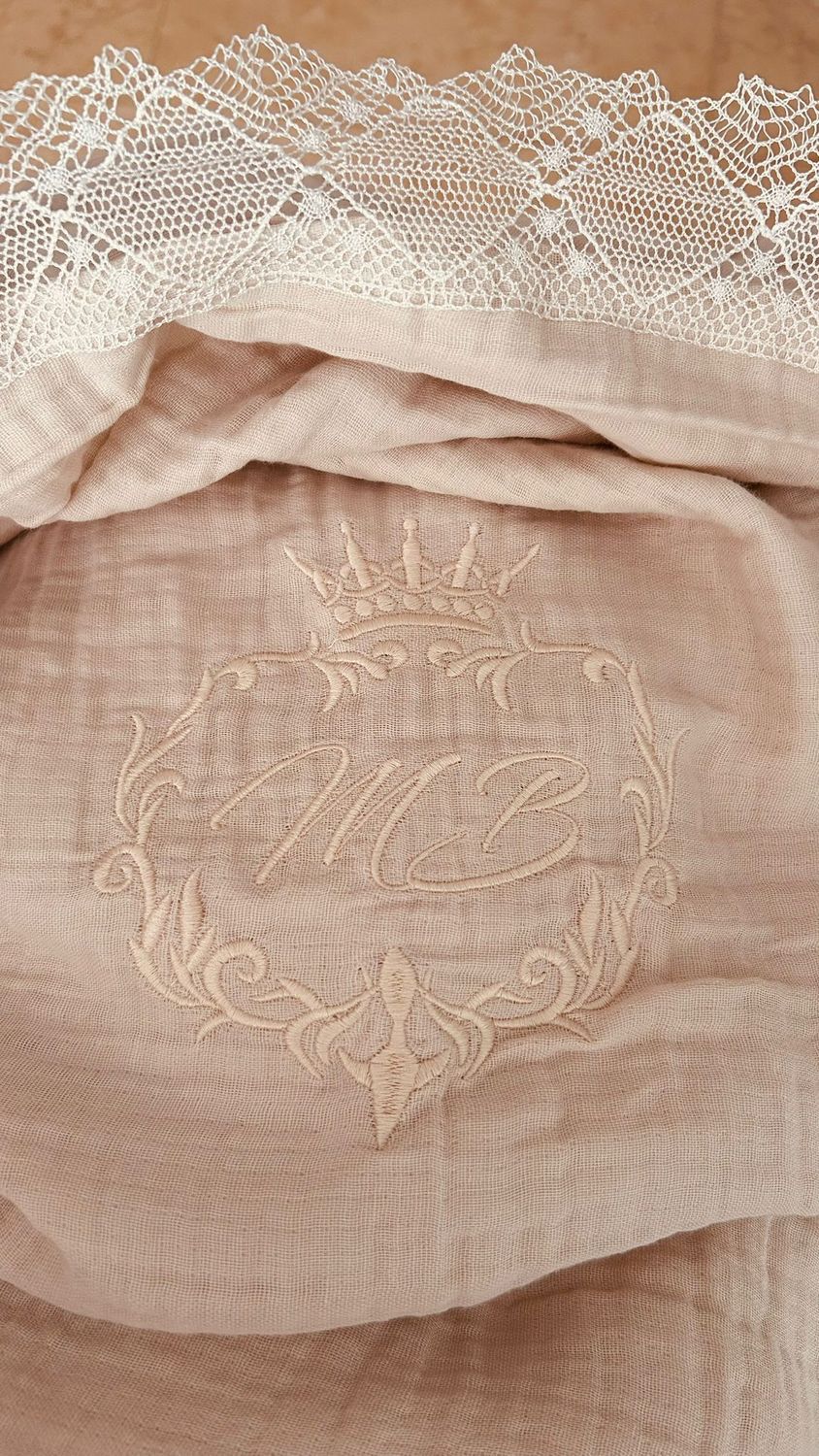 Set Cadou Nasi lenjerie pentru pat din muselina