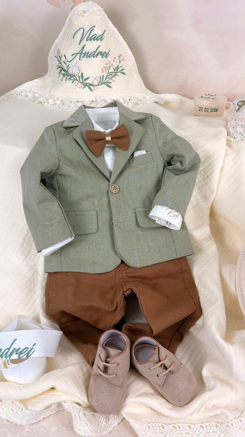 Trusou Botez Muselina Eucalipt Vlad - Set Biserica Premium