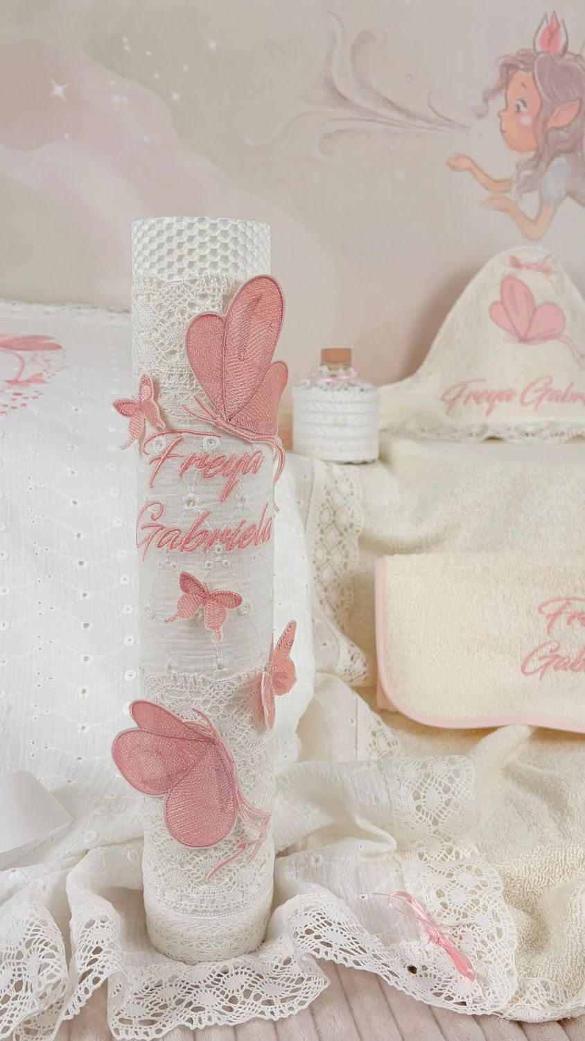 Trusou Botez Muselina Fluturi - Set Biserica