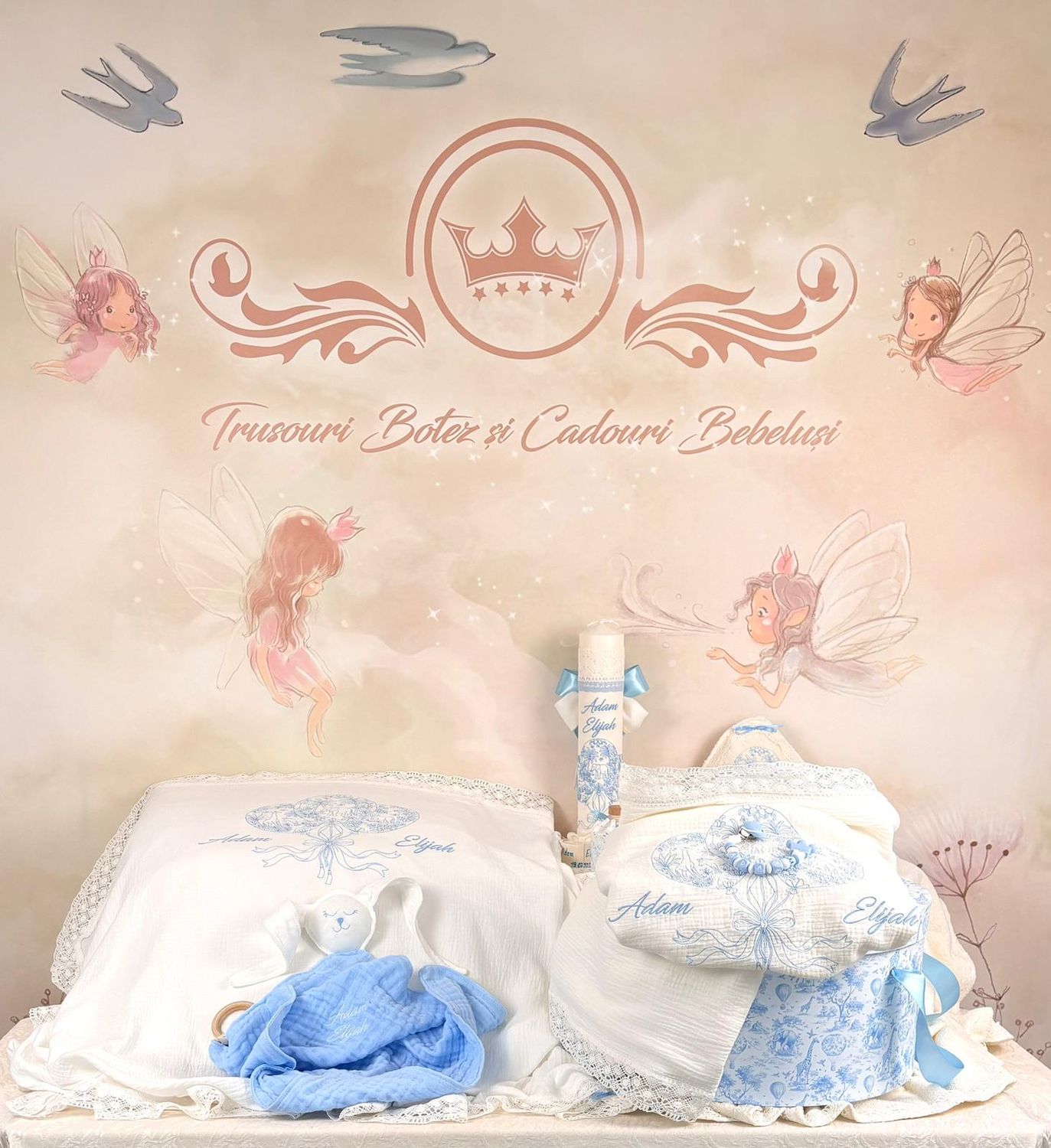 Trusou Botez Baby Dior - Set Biserica Personalizat