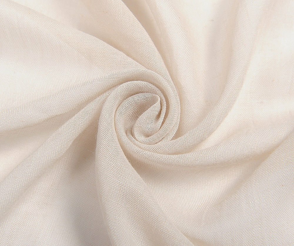 Beige Fringed Scarf Cover Up Wrap Stole