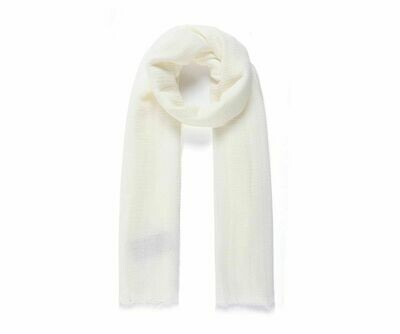 Stunning Cream Fringed Scarf Cover Up Wrap Stole