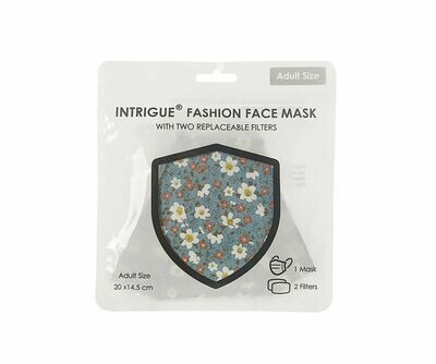 Fashion Face Mask Ditsy Print With Two Replacement Filters