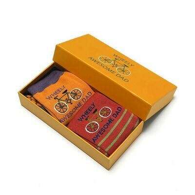 Awesome Dad Soft Bamboo Mens Socks 2 Pairs Gift Box Sale