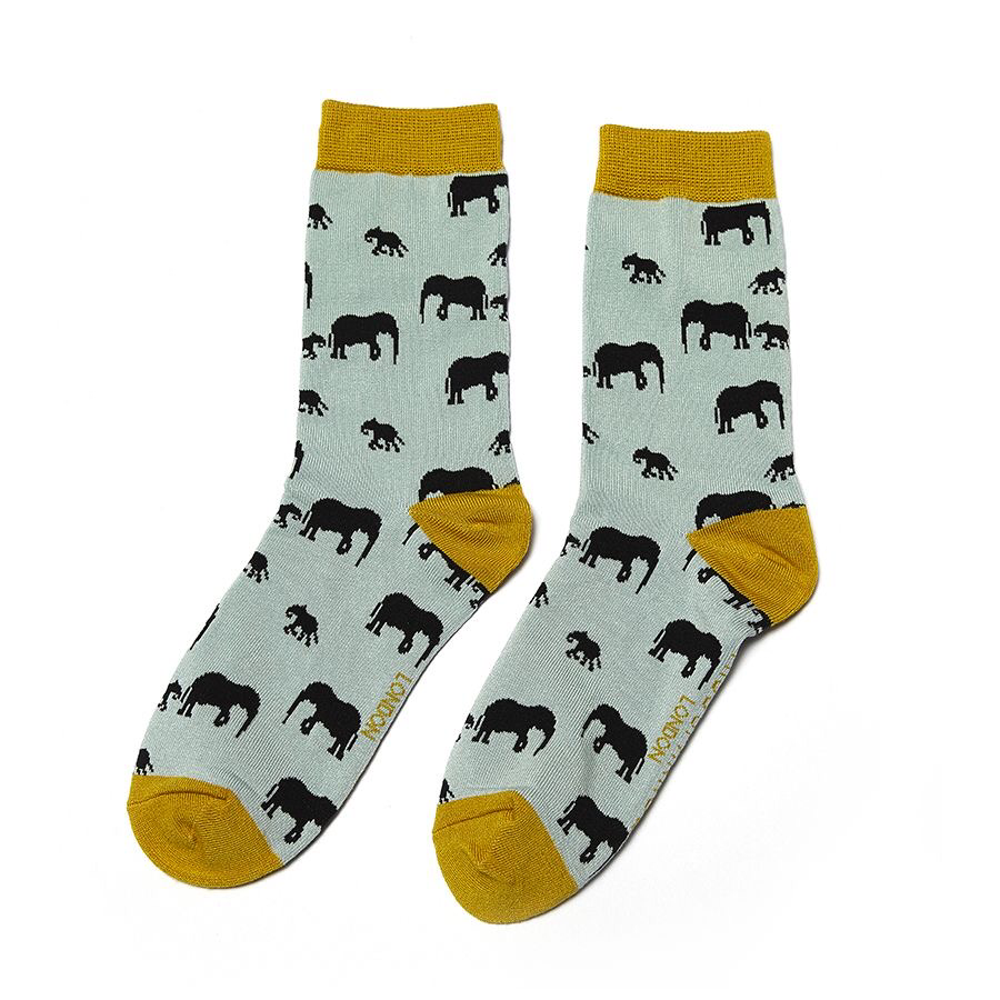 MISS SPARROW Elephant Socks Super Soft Bamboo SALE