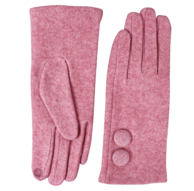 Pink Gloves Super Soft With Touch Screen Fingers Ladies SALE