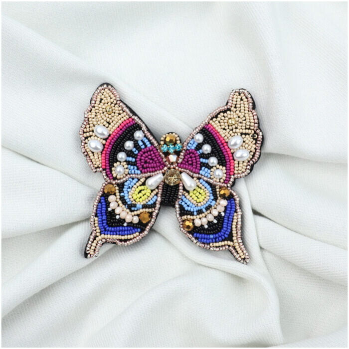 Hand Beaded Butterfly Brooch Beautiful gift