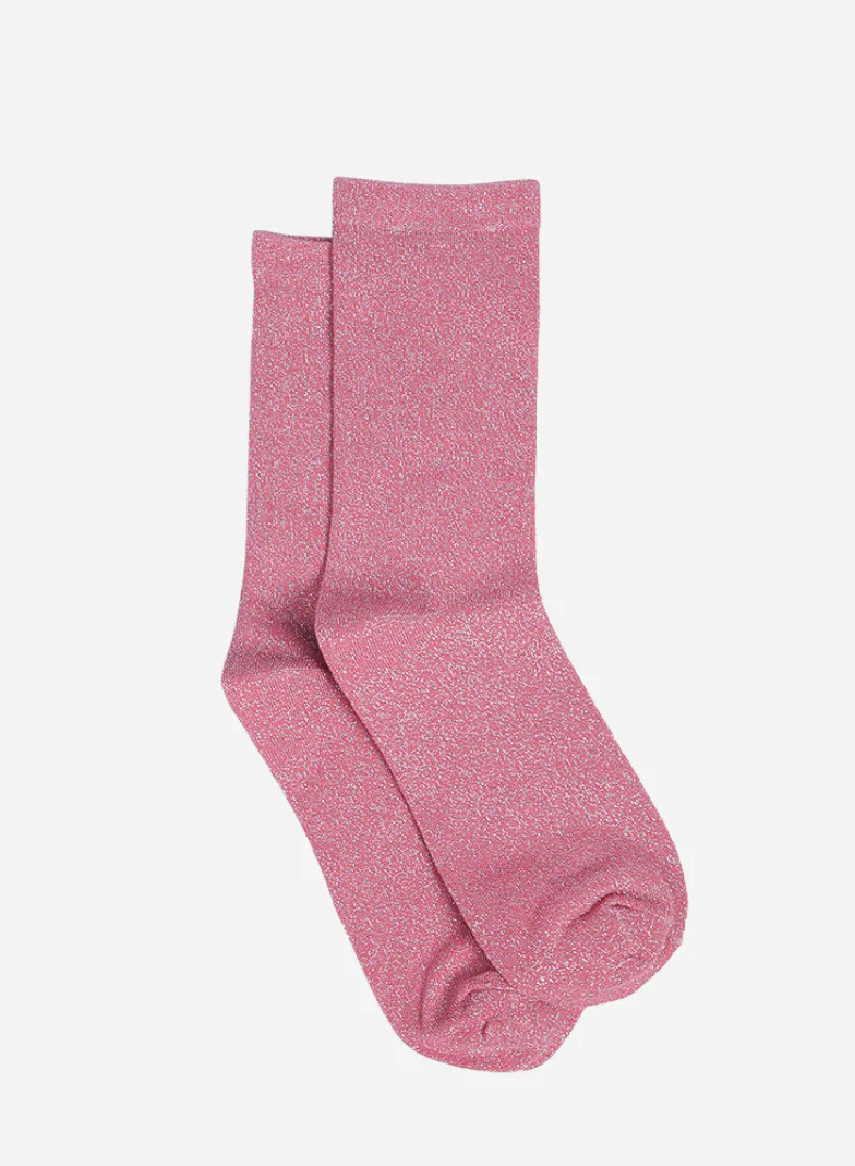Sock Talk Pink Glitter Socks Ladies U.K. 4 to 7