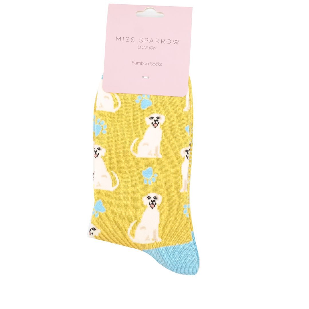 Labrador Dog Socks Super Soft Eco Friendly Yellow