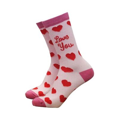 Sock Therapy I love You Socks Womens Soft Bamboo Blend Eco Friendly