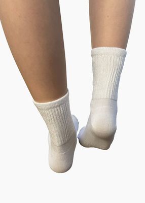 PAMELA MANN Extra Wide Ankle Socks Swollen Ankles White Bamboo Blend