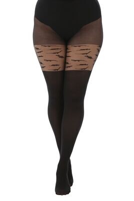 PAMELA MANN Little Dinosaurs Over The Knee Tights One Size Parties Nights Out Club Wear