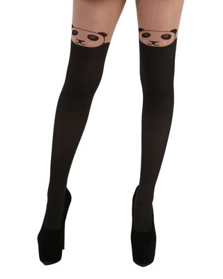 PAMELA MANN Little Dinosaurs Over The Knee Tights One Size Parties Nights Out Club Wear