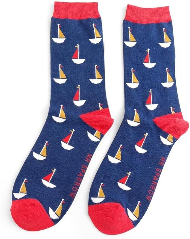 Mr Sparrow Nautical Sailing Socks Super Soft Bamboo Blend