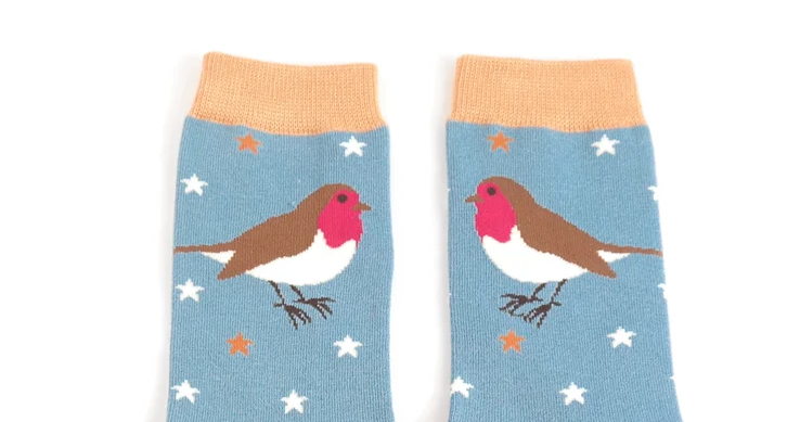 MISS SPARROW Socks Denim Robin Soft Bamboo Blend Eco Friendly