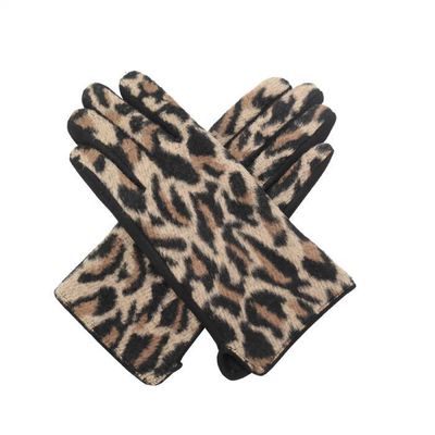 Red Cuckoo Animal Print  Gloves Warm Cozy Winter Warmers One Size