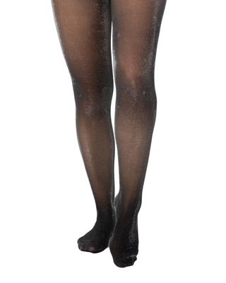PAMELA MANN Black All Over Glitter Tights Christmas Parties  Club Wear