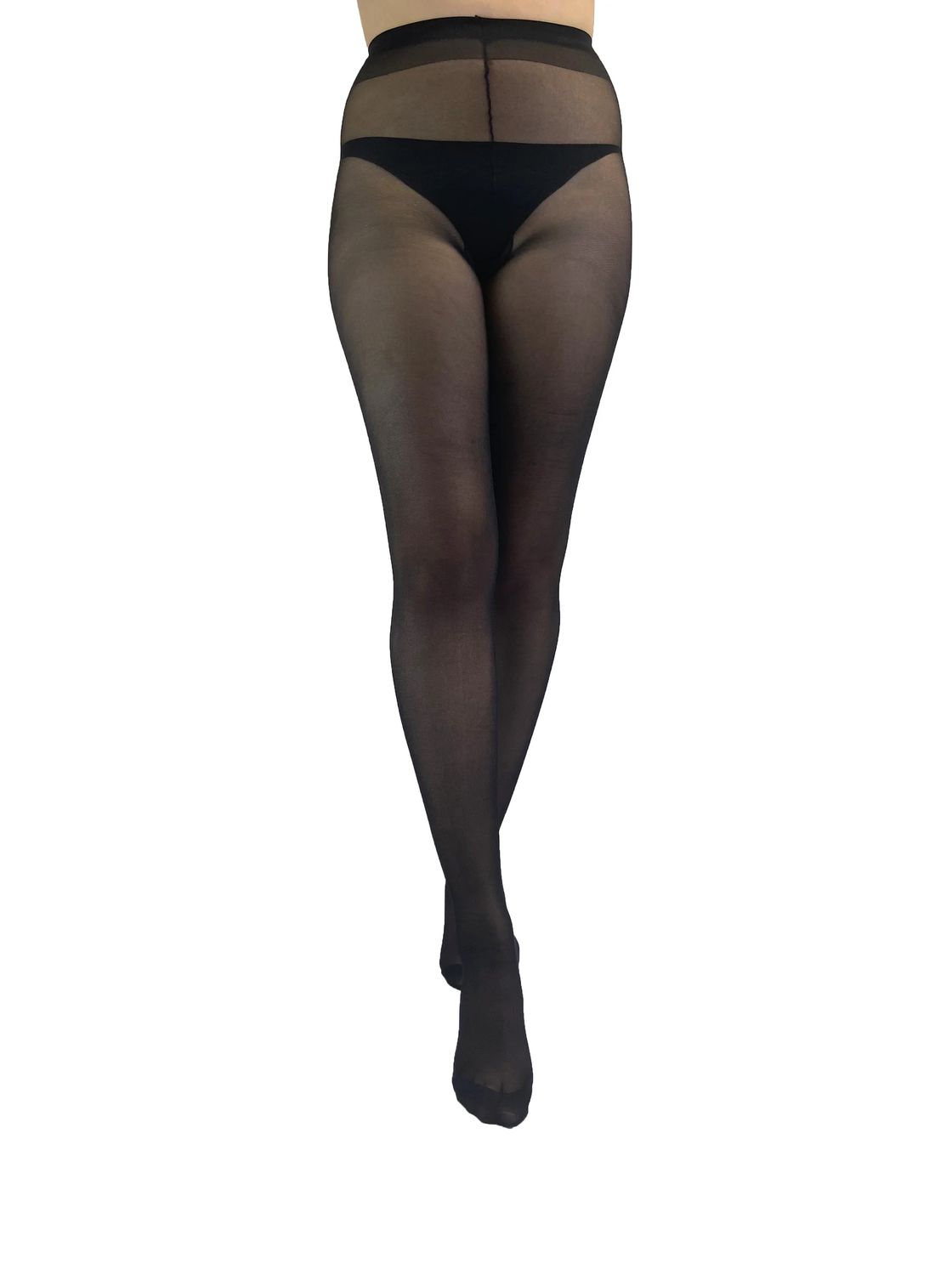 PAMELA MANN 20 Denier Sheer Tights Shade Barley Black