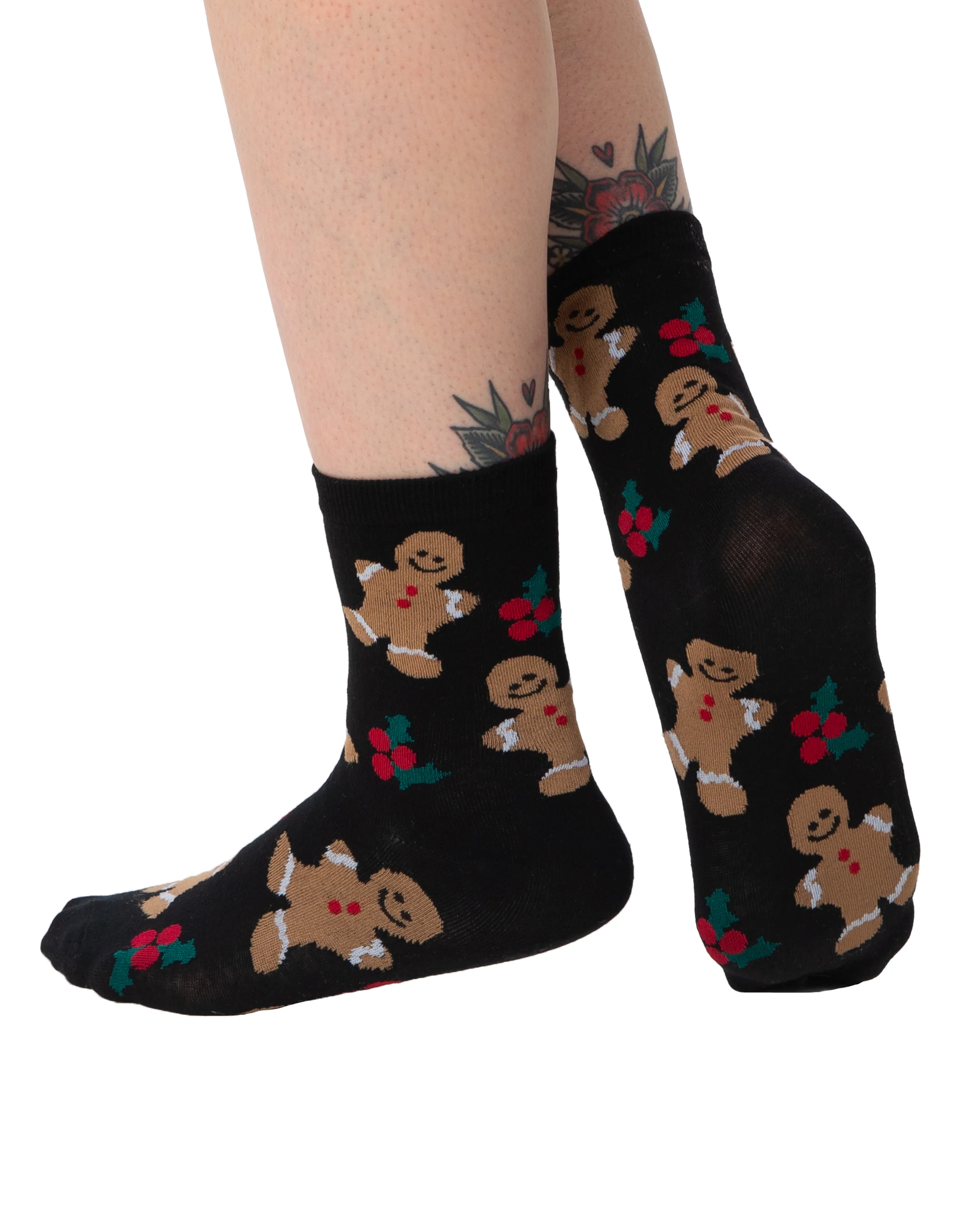 PAMELA MANN Christmas Socks Gingerbread Man