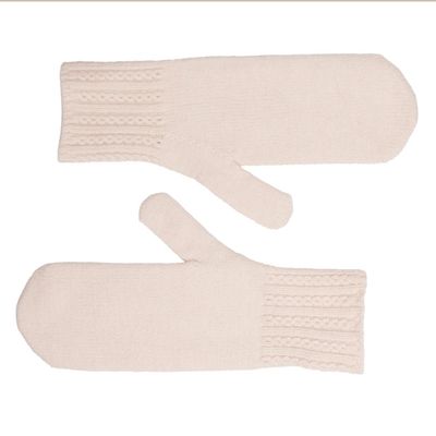 Zelly Cream Knitted Mittens Super Soft Cozy and Stylish Warm For Winter
