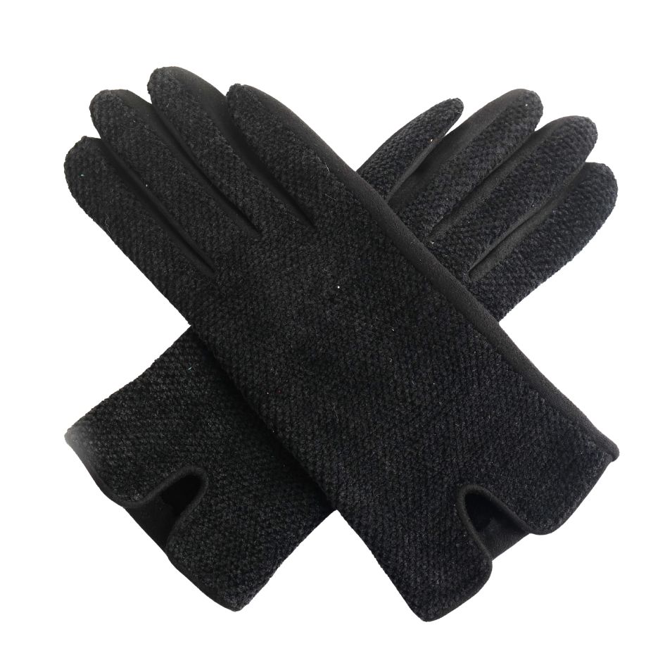 MISS SPARROW  Smart Black Gloves Formal Work Wear Soft Polyester