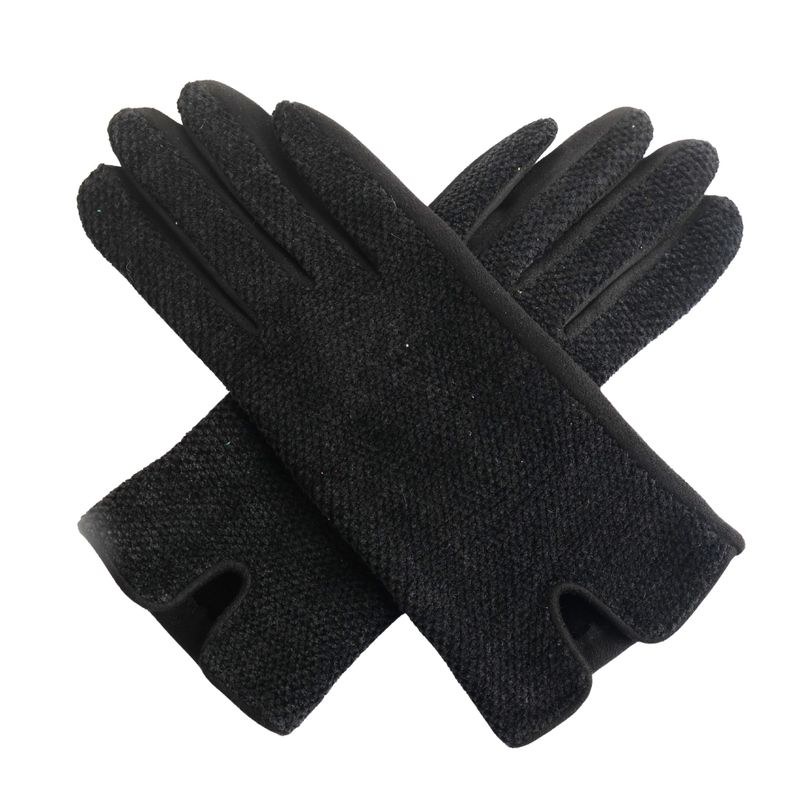 MISS SPARROW  Smart Black Gloves Formal Work Wear Soft Polyester
