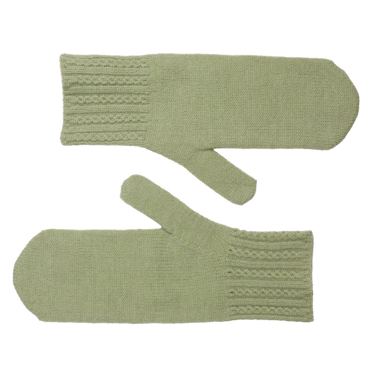 Zelly Green Knitted Mittens Super Soft Cozy and Stylish Warm For Winter