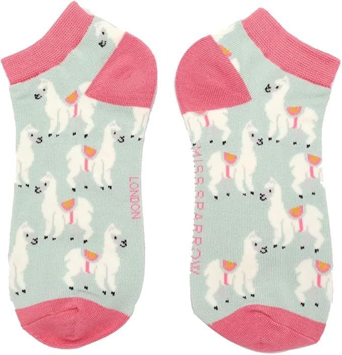 MISS SPARROW Llama Socks Eco Friendly Sustainable Bamboo Mix Super