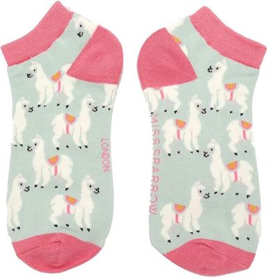 MISS SPARROW Llama Socks Eco Friendly Sustainable Bamboo Mix Super