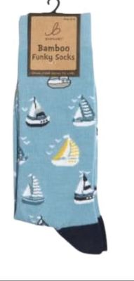 Bartleby Funky Bamboo Socks Yacht Sailing Eco Friendly Super Soft