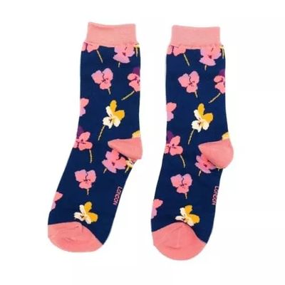 MISS SPARROW Violas Socks Gift Box Super 2 Pairs Bamboo