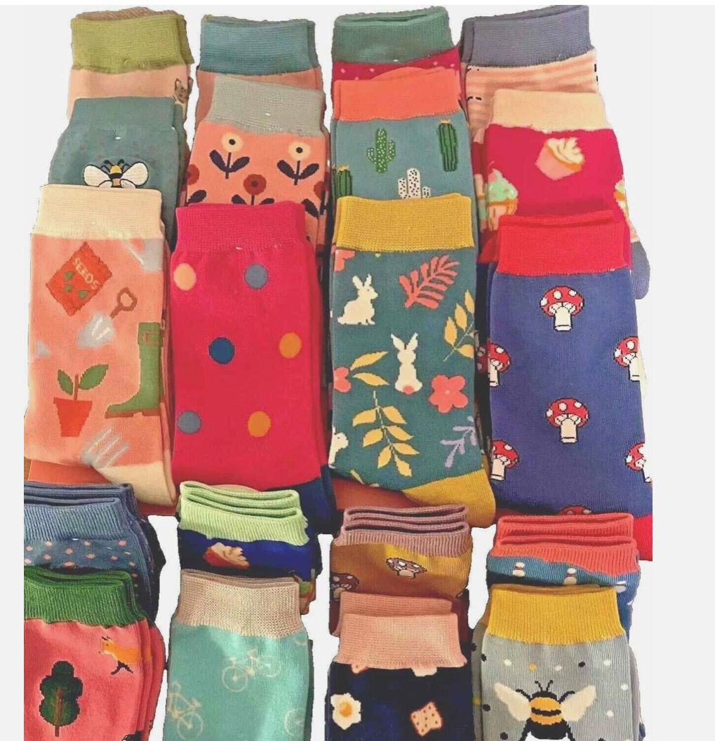 Miss Sparrow Socks In A Gift Box 3 Different Patterns The Perfect Gift