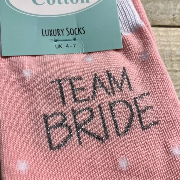 Team Bride Socks Pink Hen night