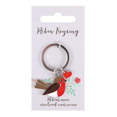 Cute Garden Robin Keyring