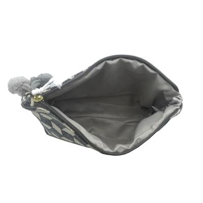 Red Cuckoo Cosmetic Bag Makeup Bag Grey Black