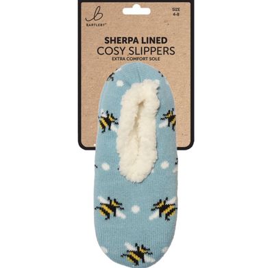 Bartleys Bee Ladies Slippers Cozy Sherpa Fleece Lined Bartleys Bee Ladies Slippers Cozy Sherpa Fleece Lined