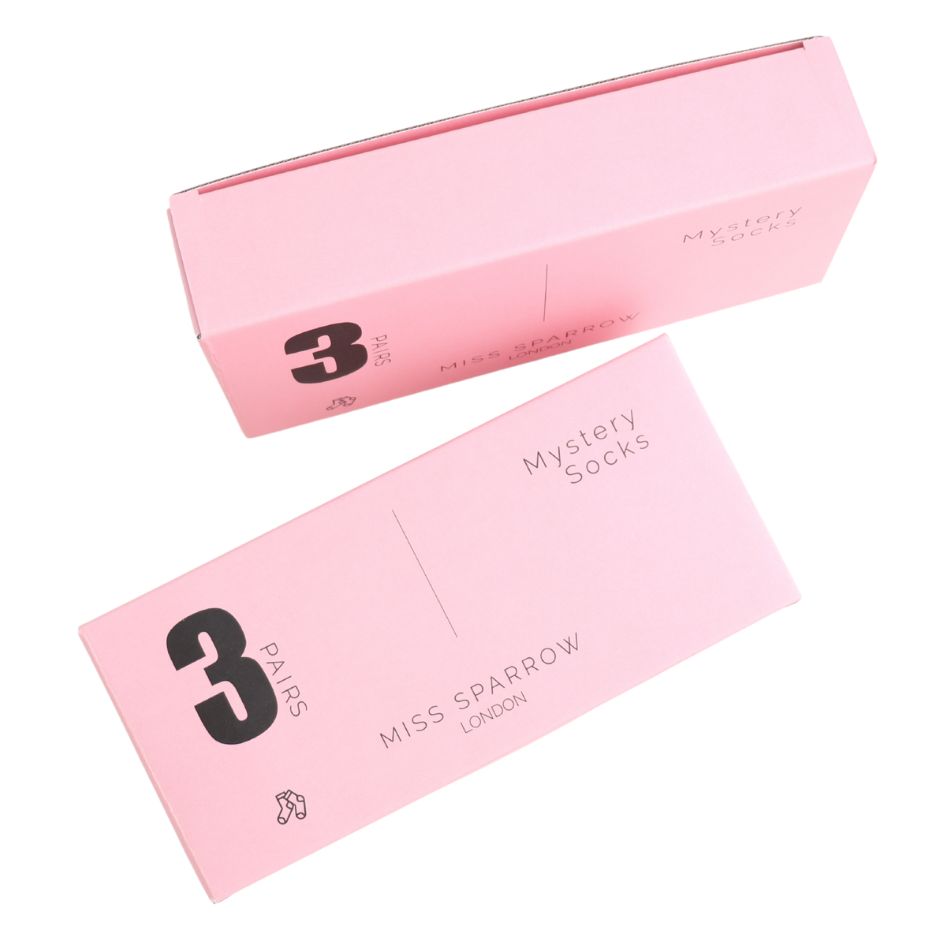 Miss Sparrow Socks  3 Patterns Mystery Gift Box