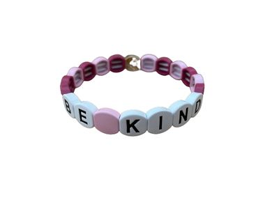 Zelly Be Kind Tile Bracelet Pink Gorgeous Gift Zelly Be Kind Tile Bracelet Pink Gorgeous Gift