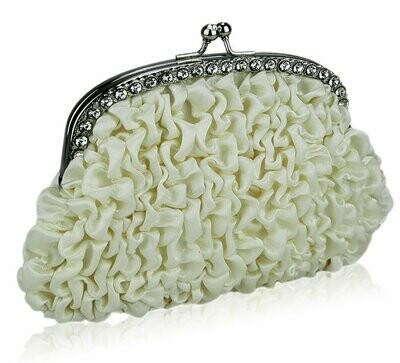 Ladies Bridal Cream Clutch Bag Weddings Evening Bride Ladies Bridal Cream Clutch Bag Weddings Evening Bride