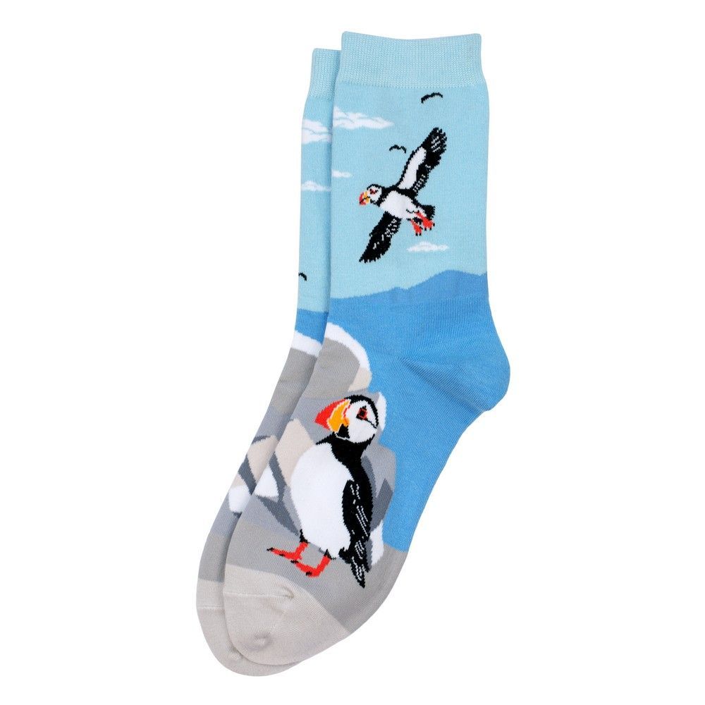 JOE COOL Puffin Socks Soft Cotton Mix Blue