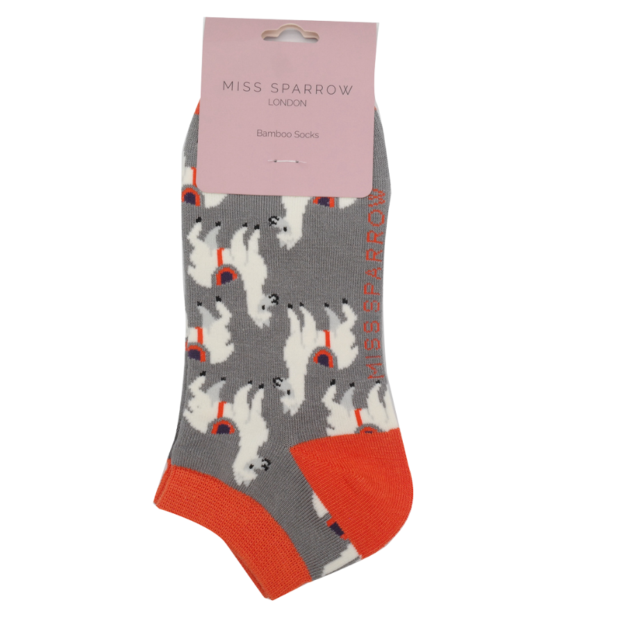 MISS SPARROW Llama Socks Eco Friendly Sustainable Bamboo Mix Super