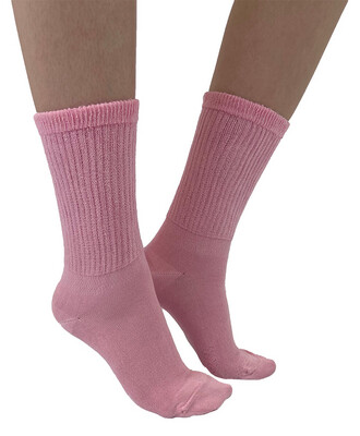 PAMELA MANN  Extra Wide Ankle Socks  Swollen Ankles   Pink Bamboo Blend